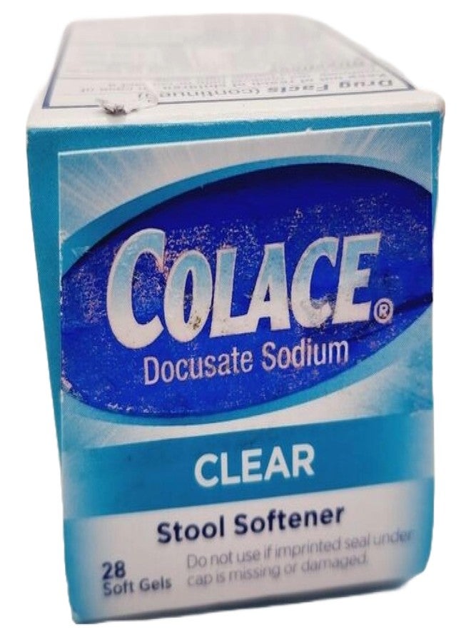 Colace Clear Docusate Sodium Stool Softener 50mg, 28 Count Per Box (2 Pack) - Image 5